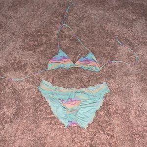 Woman’s Victoria’s Secret Multicolor Bikini Set
